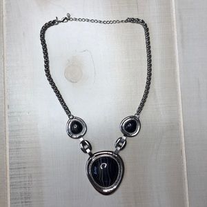 Avon Silver Tone Pendant Necklace